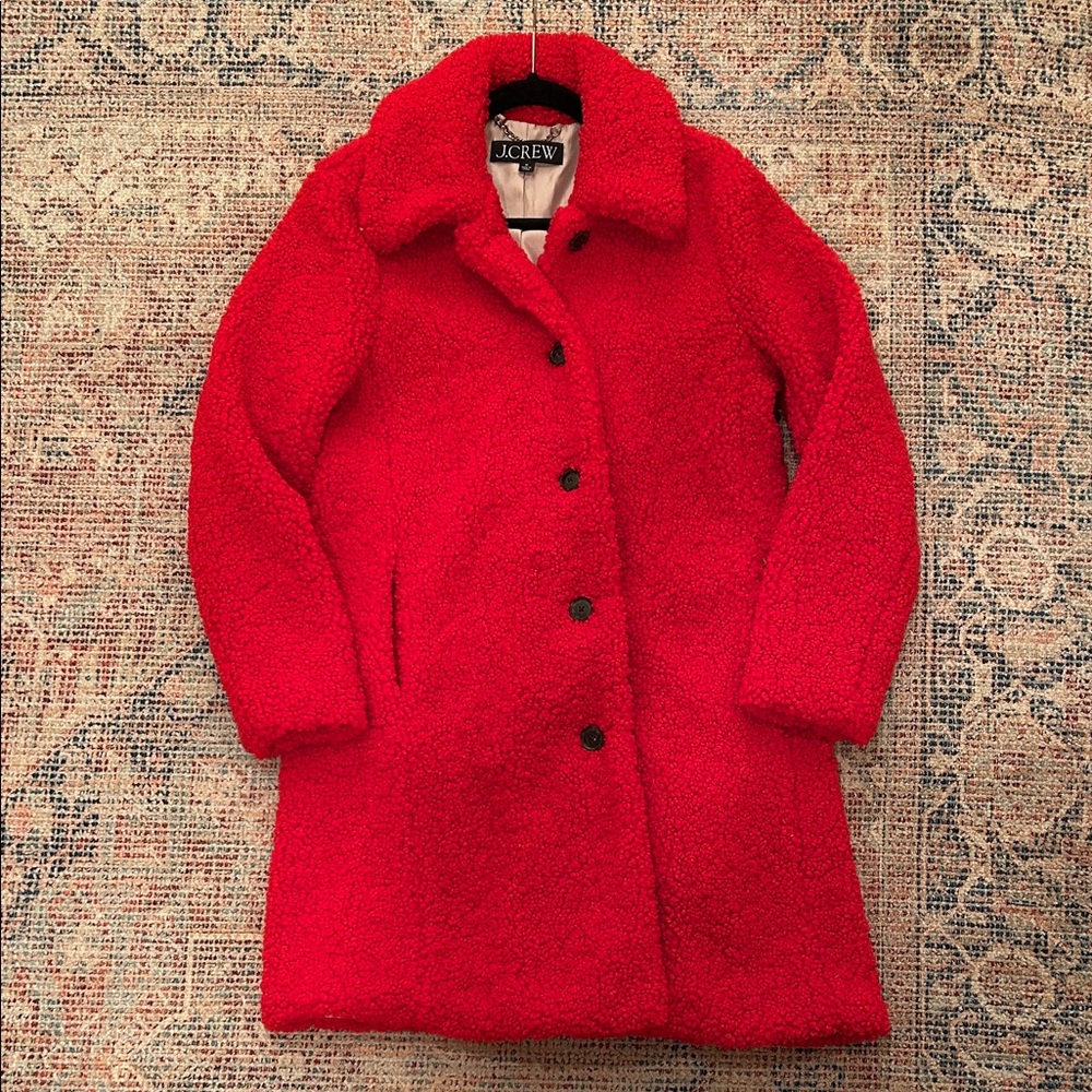 J. Crew Teddy sherpa lady coat - Picture 2 of 6